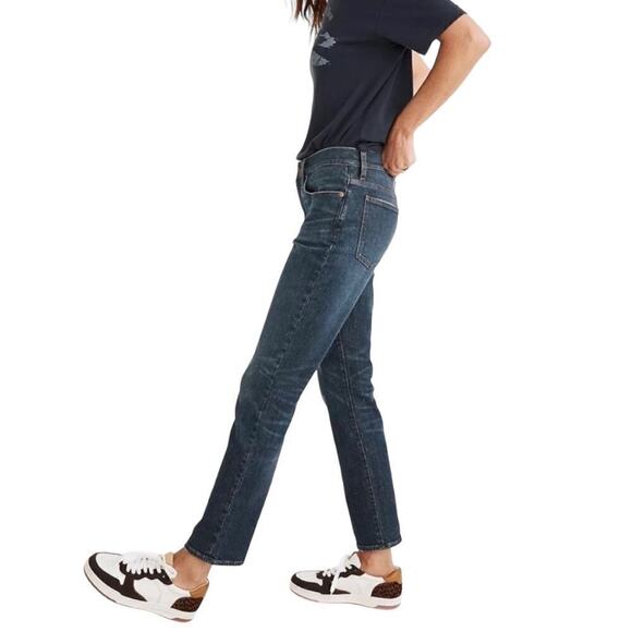 Madewell Jeans Tomboy Straight Leg in Callan Wash‎ Dark Size 28 - Picture 2 of 10